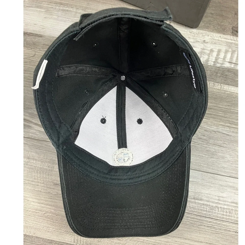 BMW Lifestyle Black Baseball Cap Embroidered Logo Adjustable Hat One Size